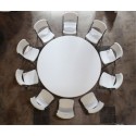 Lifetime 72 in. Commercial Round Banquet Table 4 Pack (White) 42673