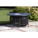 Fire Sense Venza Cast Aluminum Round LPG Fire Pit (62082)