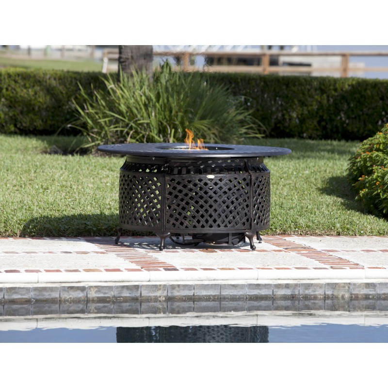 Fire Sense Venza Cast Aluminum Round LPG Fire Pit (62082)