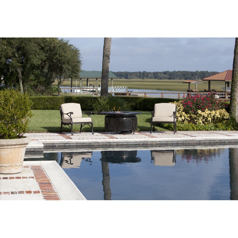 Fire Sense Venza Cast Aluminum Round LPG Fire Pit (62082)