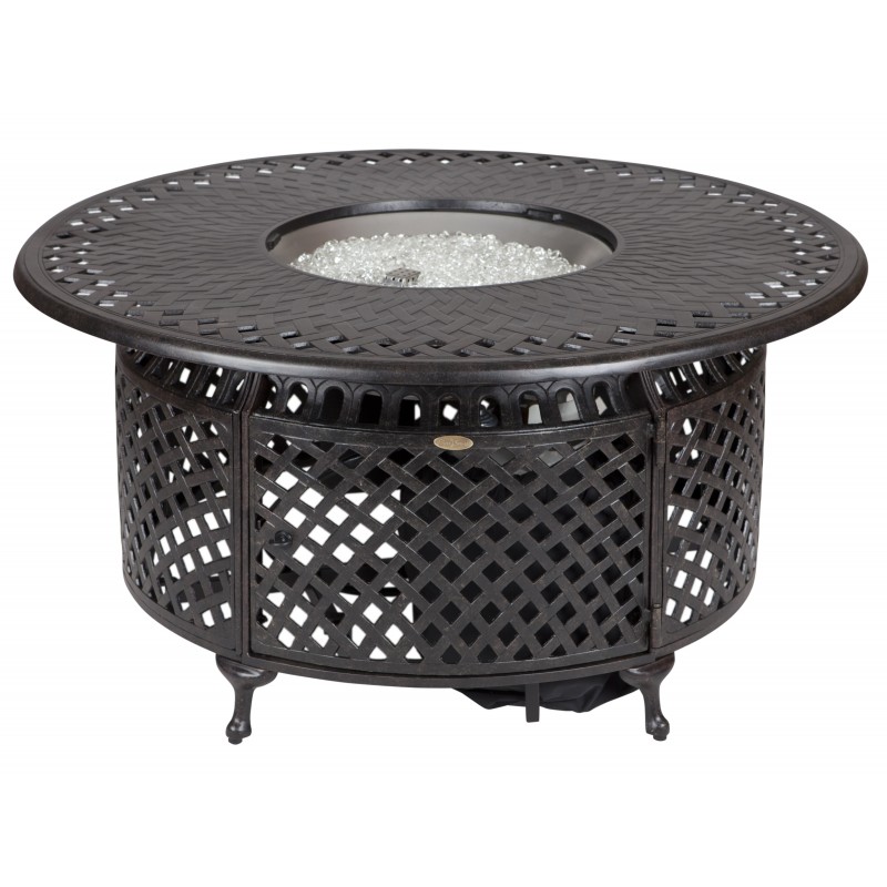 Fire Sense Venza Cast Aluminum Round LPG Fire Pit (62082)