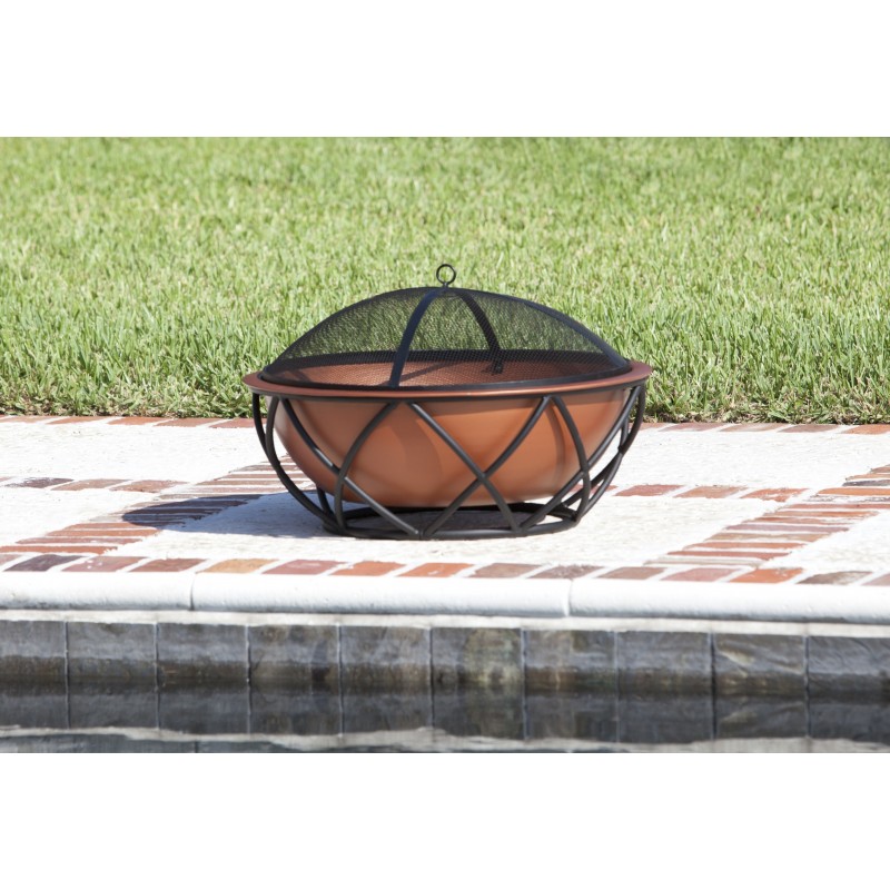 Fire Sense Barzelonia Round Copper Look Fire Pit (62241)