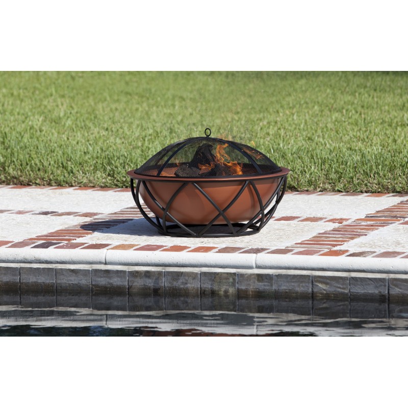 Fire Sense Barzelonia Round Copper Look Fire Pit (62241)