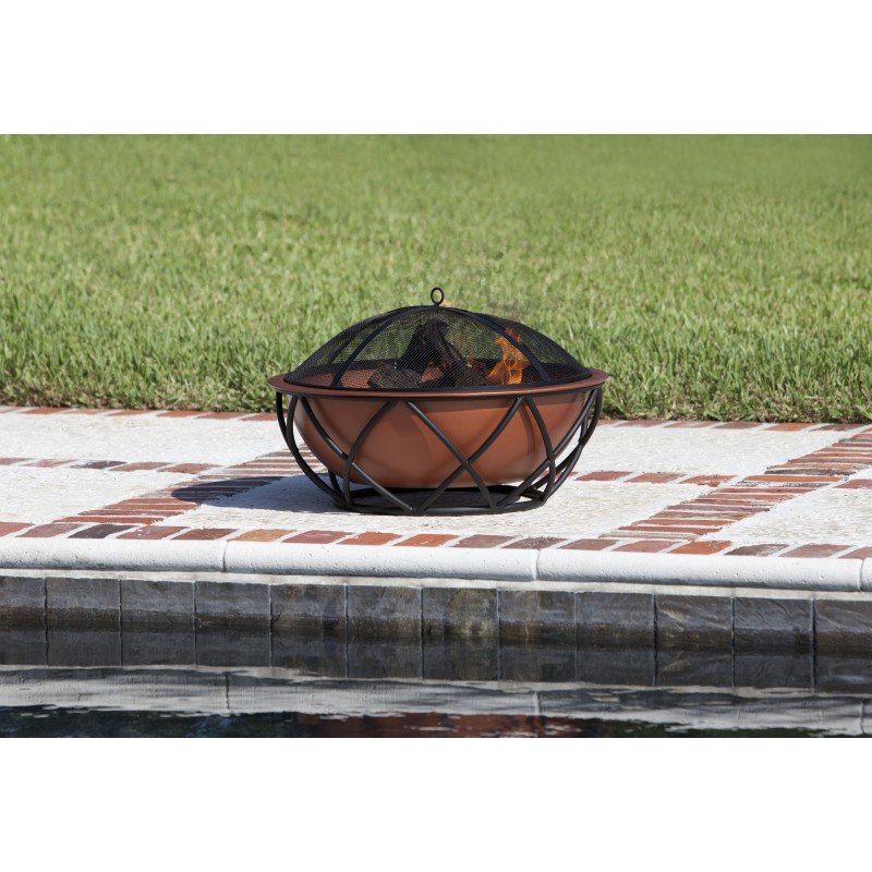 Fire Sense Barzelonia Round Copper Look Fire Pit (62241)