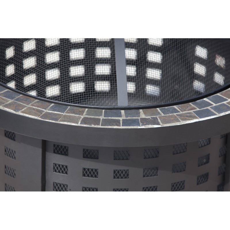 Fire Sense Alpina Round Slate Top Fire Pit (62240)