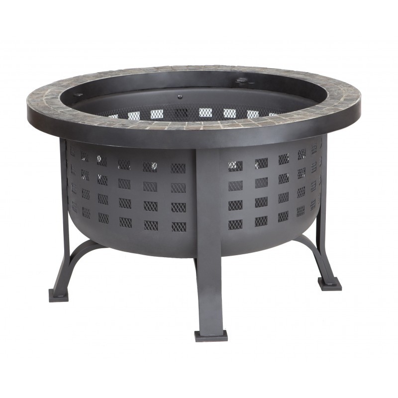 Fire Sense Alpina Round Slate Top Fire Pit (62240)