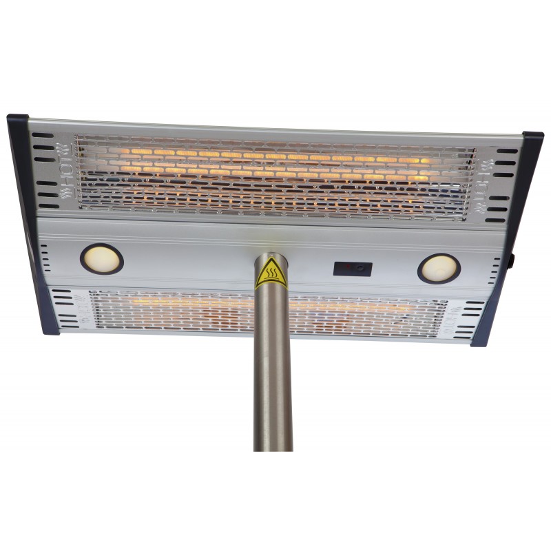 Fire Sense Morrison Dual Head Floor Standing Halogen Patio Heater (62235)