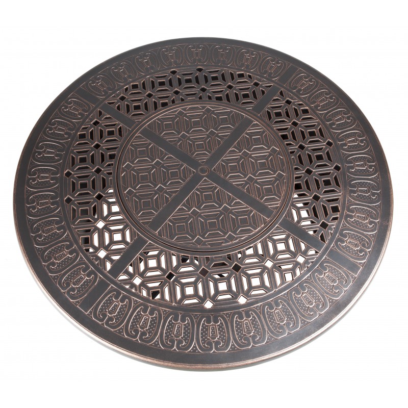 Fire Sense Dynasty Round Cast Aluminum LPG Fire Pit (62262)