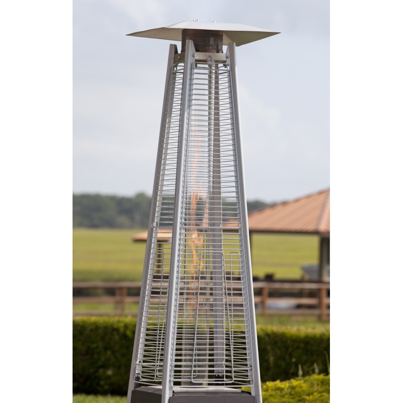 Fire Sense Coronado Brushed Bronze Pyramid Flame Patio Heater (62263)