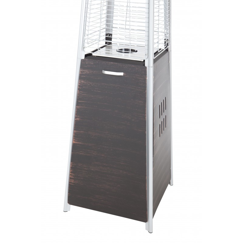 Fire Sense Coronado Brushed Bronze Pyramid Flame Patio Heater (62263)