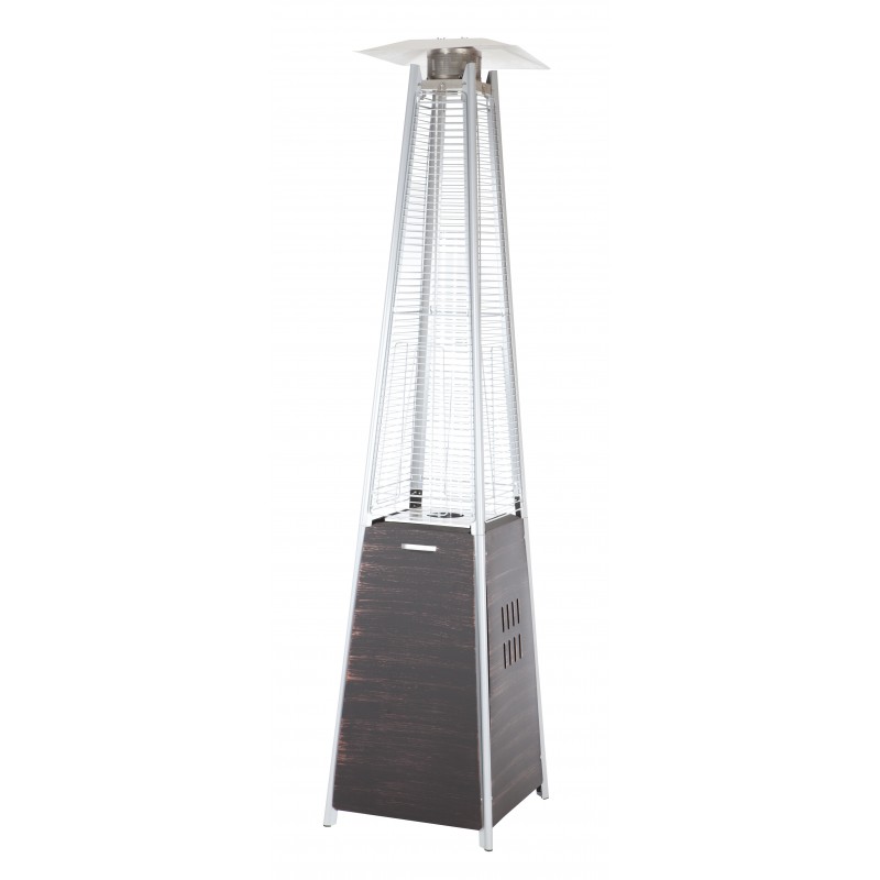 Fire Sense Coronado Brushed Bronze Pyramid Flame Patio Heater (62263)