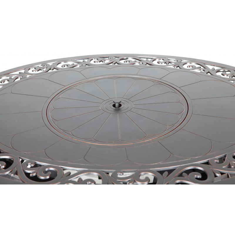 Fire Sense Toulon Oval Cast Aluminum LPG Fire Pit (62198)