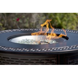 Fire Sense Bellante Woven Cast Aluminum LPG Fire Pit (62195)