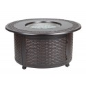 Fire Sense Bellante Woven Cast Aluminum LPG Fire Pit (62195)