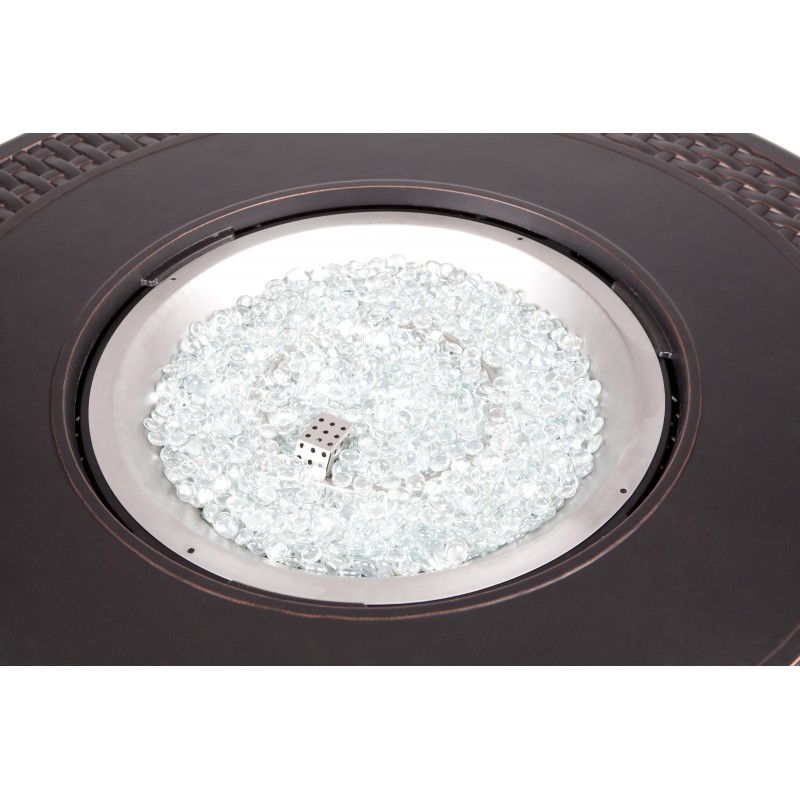 Fire Sense Bellante Woven Cast Aluminum LPG Fire Pit (62195)
