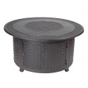 Fire Sense Bellante Woven Cast Aluminum LPG Fire Pit (62195)