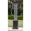 Fire Sense Hammered Bronze Finish Square Flame Patio Heater (62224)