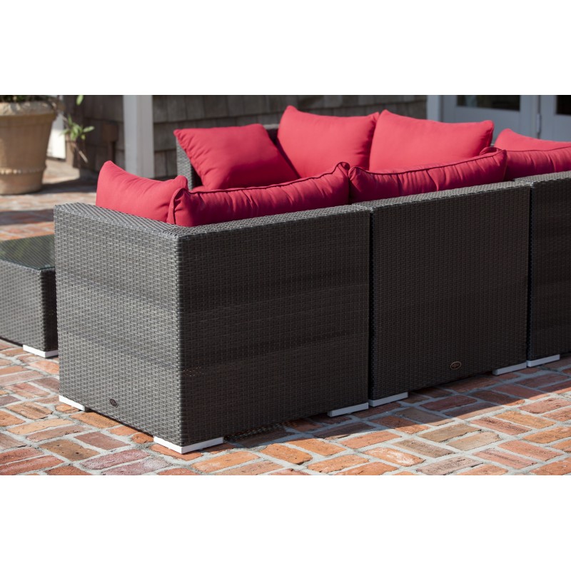 Patio Sense Sino Wicker Sofa Set (62173)