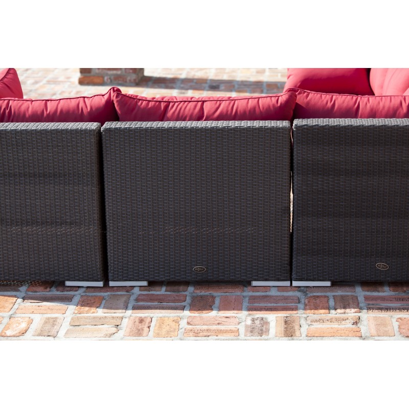 Patio Sense Sino Wicker Sofa Set (62173)