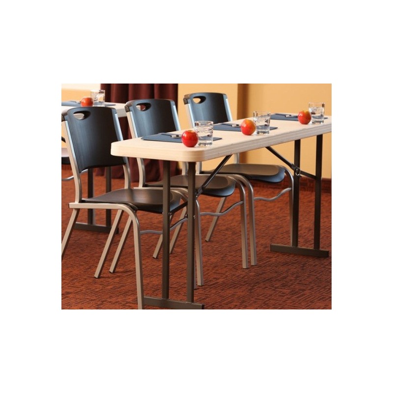 Lifetime Commercial Folding 6 ft Seminar Table 5 Pack (White Granite) 580176