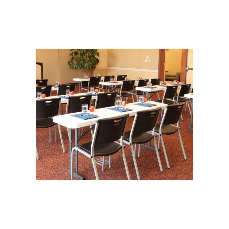 Lifetime Commercial Folding 6 ft Seminar Table 5 Pack (White Granite) 580176