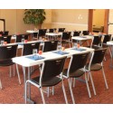 Lifetime Commercial Folding 6 ft Seminar Table 5 Pack (White Granite) 580176