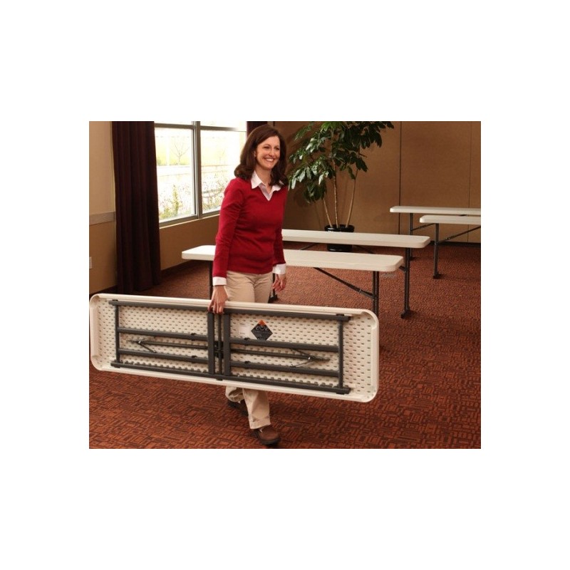 Lifetime Commercial Folding 6 ft Seminar Table 5 Pack (White Granite) 580176