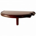 Hathaway Premium Half Moon Wall Shelf - Walnut Finish (BG2552W) Hathaway Premium Half Moon Wall Shelf - Walnut Finish (BG2552W)