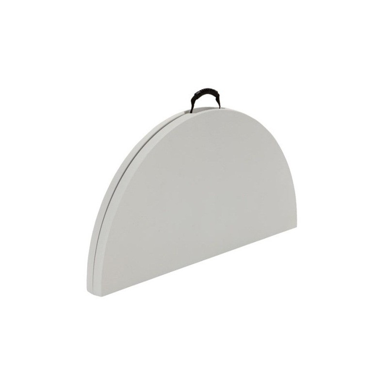 Lifetime 48 in. Light Commercial Round Fold-In-Half Plastic Table with Handle 10 Pack (White) 80064 Lifetime 48 in. Light Commercial Round Fold-In-Half Plastic Table with Handle 10 Pack (White) 80064
