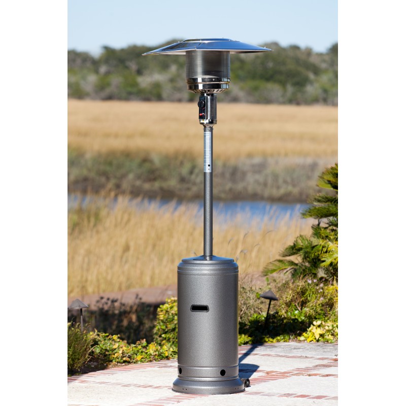 Fire Sense Hammered Silver Standard Series Patio Heater (61285)