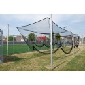 Gared 3-1/2" O.D. Steel Batting/Multi-Sport Cage Structure, 12' W x 10' H x 55' L, 8 Posts (4086-55)