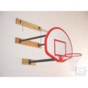 Gared Direct Mount Stationary Wall Mount Basketball Backstop, 6'-9' length (2350-6090A)