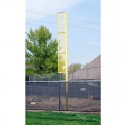 Gared 3-1/2" O.D. Inground 12’ Foul Pole, 4' L x 18" W Wing Panel (BSPOLE-12P)