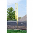 Gared 3-1/2" O.D. Surface Mount 12’ Foul Pole, 4' L x 18" W Wing Panel (BSPOLE-12SM)