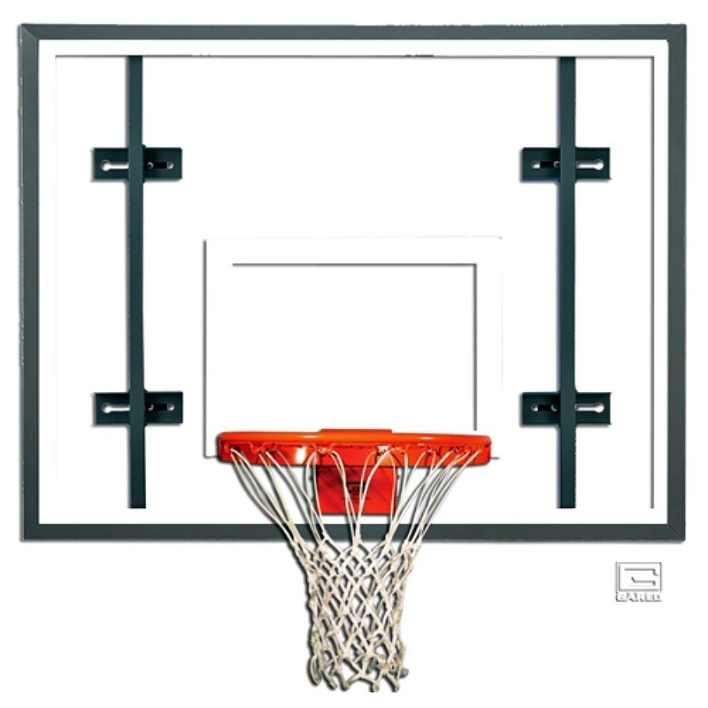 Gared 42" x 54" Auxiliary Glass Backboard with Steel Frame (3050RG)