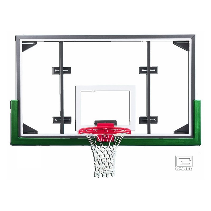 Gared 42” x 72” Conversion Glass Backboard with Steel Frame (ARG)