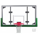 Gared 42” x 72” Conversion Glass Backboard with Steel Frame (ARG)
