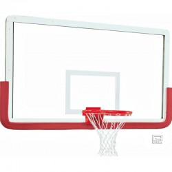 Gared 42” x 72” Outer Limit Pro Glass Backboard with Aluminum Frame, Center Mount without Center Strut (3011RG)