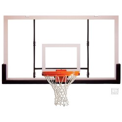 Gared 42” x 72” Polycarbonate Rectangular Backboard with Aluminum Front (BB72P50)
