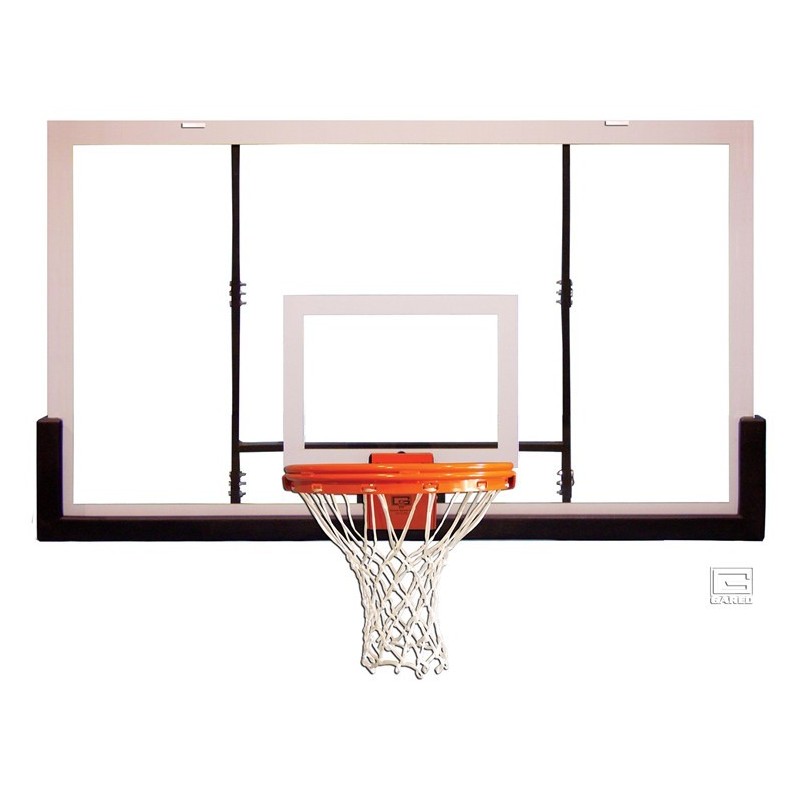 Gared 42” x 72” Polycarbonate Rectangular Backboard with Aluminum Front (BB72P50)