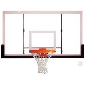 Gared 42” x 72” Polycarbonate Rectangular Backboard with Aluminum Front (BB72P50)