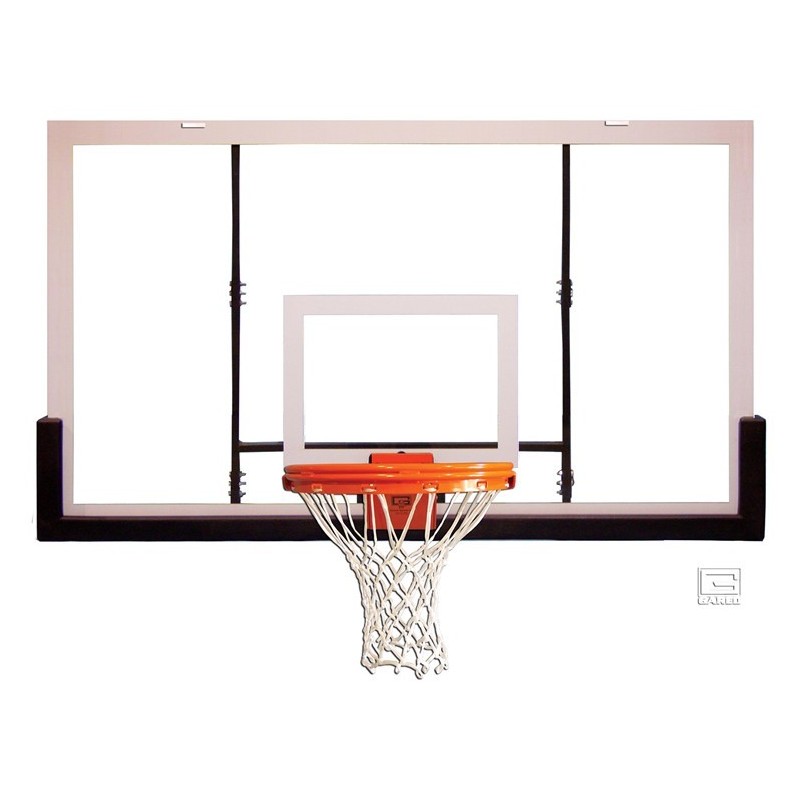 Gared 42” x 72” Acrylic Rectangular Backboard with Aluminum Front (BB72A38)