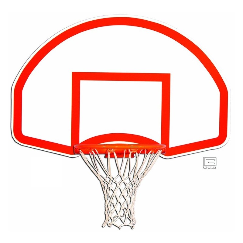 Gared 35” x 54” Rear Mount Steel Fan-Shape Backboard with Target & Border, only compatiable with 66T, 266 & 6600 Rims (1266B)