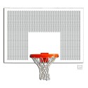 Gared 42” x 60” Perforated Steel Rectangular Backboard with Target & Border (1260PSB)