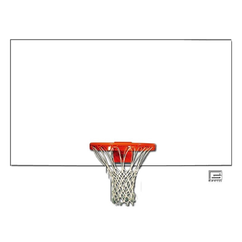 Gared 42” x 72” White Steel Rectangular Backboard (1272)