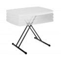 Lifetime 30 x 20 in. Personal Adjustable Height Folding Table 40 Pack (White) 8241
