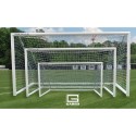 Gared Touchline Striker™ Soccer Goal, 7' x 21', Permanent, Round Frame (SG32721S)