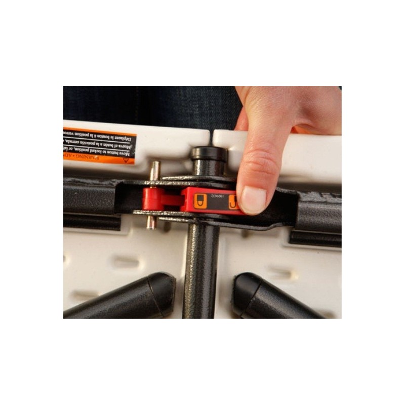 Lifetime 5 ft. Light Commercial Fold-In-Half Tables with Handle 14 Pack (White) 4534