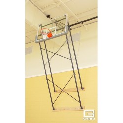 Gared Corner Mount Fold-Up Wall Mount Series, 4-6' Extension, Rectangular Board for Adjust-a-Goal (2400-4064A)