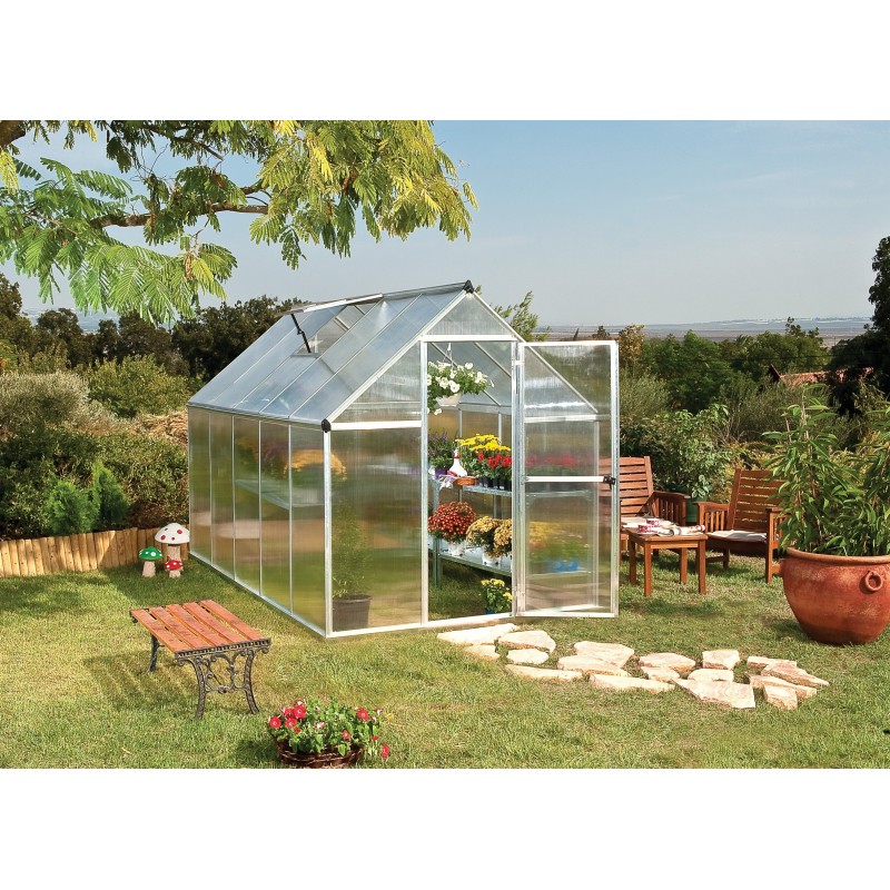Palram - Canopia Mythos 6x10 Hobby Greenhouse - Silver (HG5010)